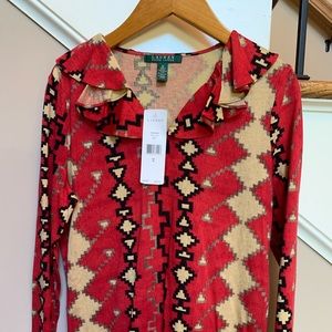 NWT Ralph Lauren Southwest print shirt